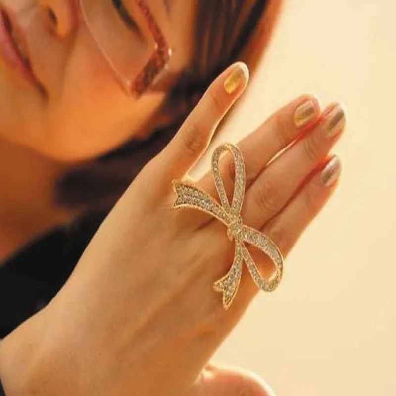 কোডঃ FR06; Bow Finger Ring