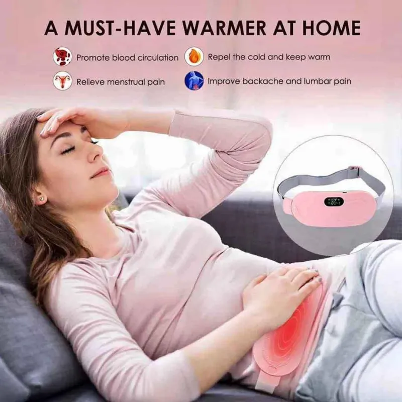 কোডঃ HPP01; Portable Period / Menstrual Heating Pad with Vibration Massage