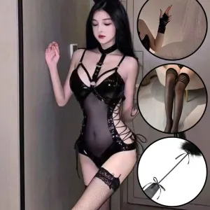কোডঃ ND06; Wild Fantasy Chinese Night Dress Full Set (Free Size- Upto 36 Size)